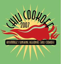 2007 Chili Cookoff logo for the City of Kissimmee